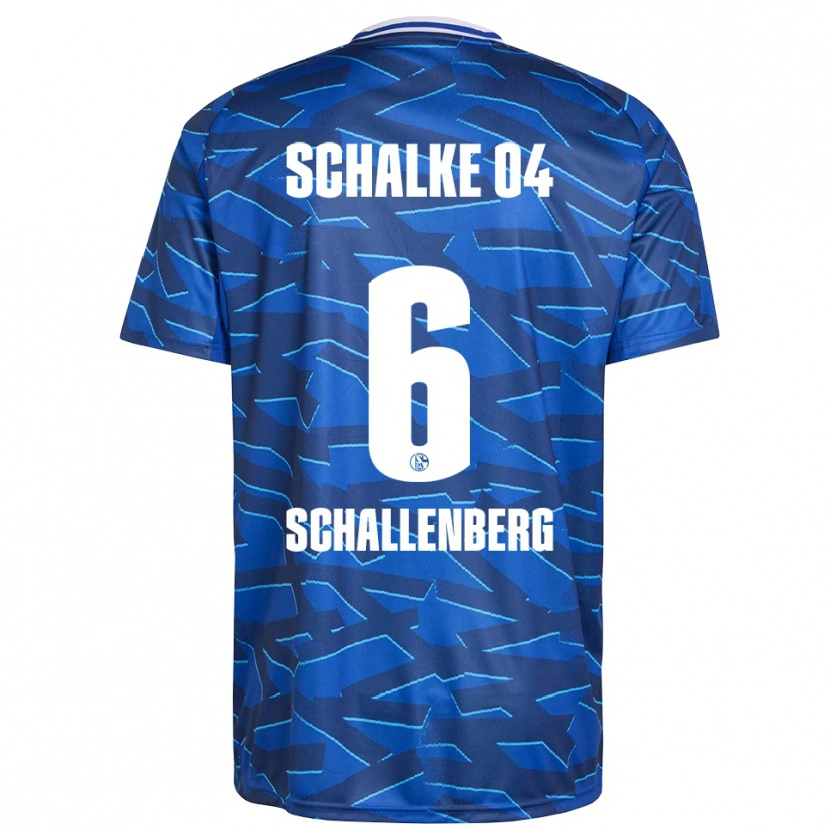 Danxen Homme Maillot Ron Schallenberg #6 Bleu Royal Blanc Tenues Domicile 2025/26 T-Shirt