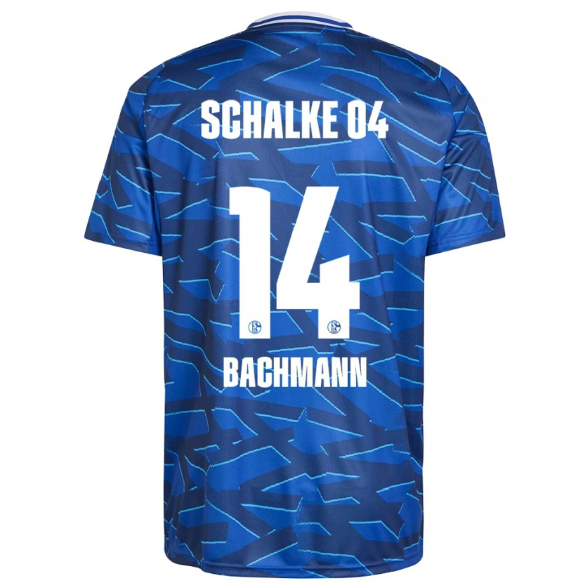 Danxen Homme Maillot Janik Bachmann #14 Bleu Royal Blanc Tenues Domicile 2025/26 T-Shirt