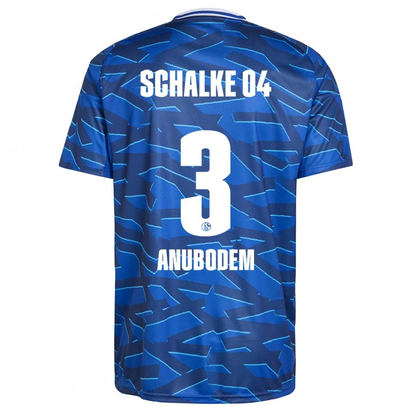 Danxen Homme Maillot Ngufor Anubodem #3 Bleu Royal Blanc Tenues Domicile 2025/26 T-Shirt