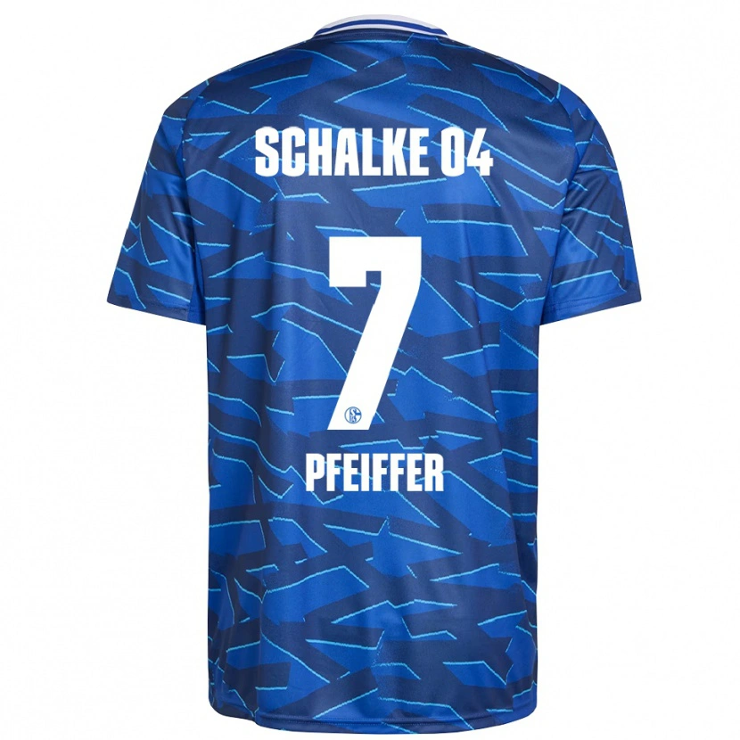 Danxen Homme Maillot Tim Pfeiffer #7 Bleu Royal Blanc Tenues Domicile 2025/26 T-Shirt