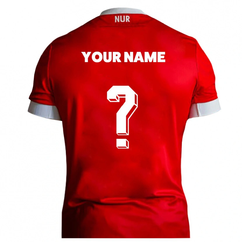 Danxen Homme Maillot Votre Nom #0 Rouge Blanc Tenues Domicile 2025/26 T-Shirt