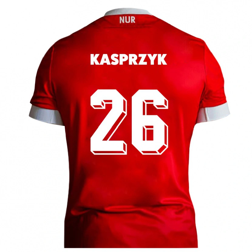 Danxen Homme Maillot Nicolas Kasprzyk #26 Rouge Blanc Tenues Domicile 2025/26 T-Shirt