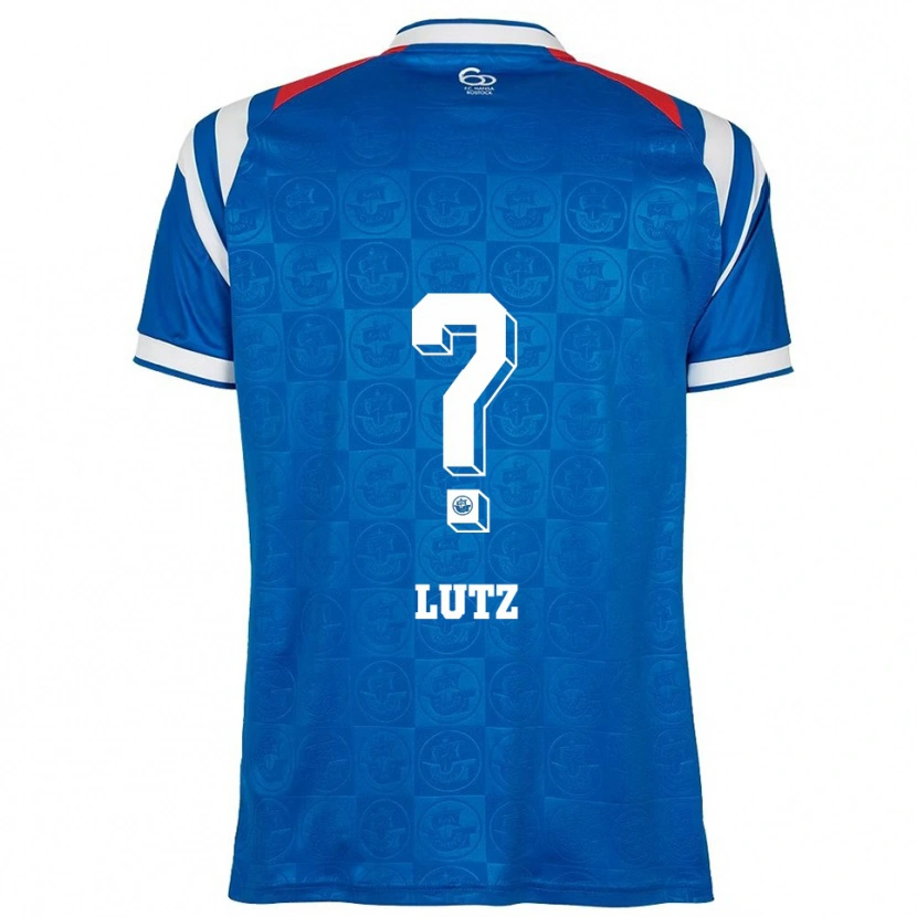 Danxen Homme Maillot Marvin Lutz #0 Bleu Blanc Rouge Tenues Domicile 2025/26 T-Shirt