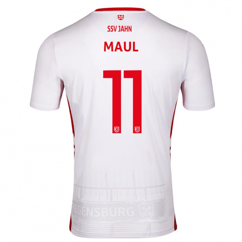 Danxen Homme Maillot Marco Maul #11 Blanc Rouge Tenues Domicile 2025/26 T-Shirt