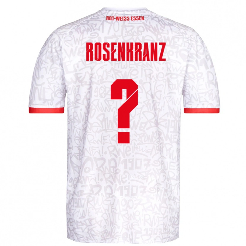 Danxen Homme Maillot Colin Rosenkranz #0 Blanc Rouge Tenues Domicile 2025/26 T-Shirt