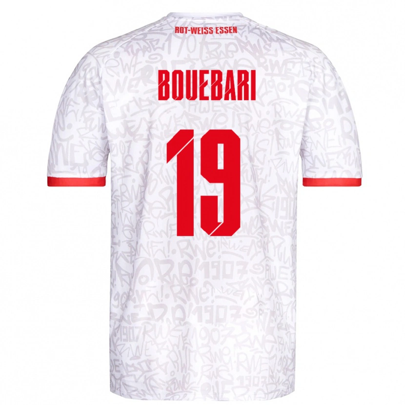 Danxen Homme Maillot Franci Bouebari #19 Blanc Rouge Tenues Domicile 2025/26 T-Shirt