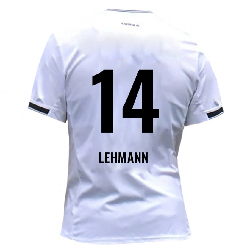 Danxen Homme Maillot Paul Lehmann #14 Blanc Rouge Tenues Domicile 2025/26 T-Shirt