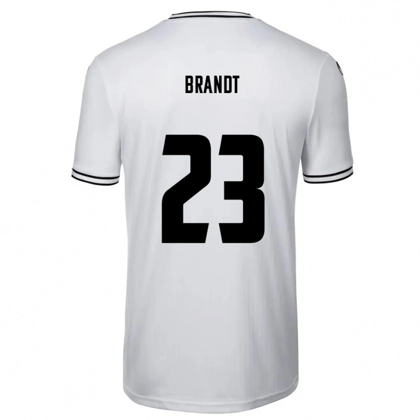 Danxen Homme Maillot Max Brandt #23 Blanc Noir Tenues Domicile 2025/26 T-Shirt
