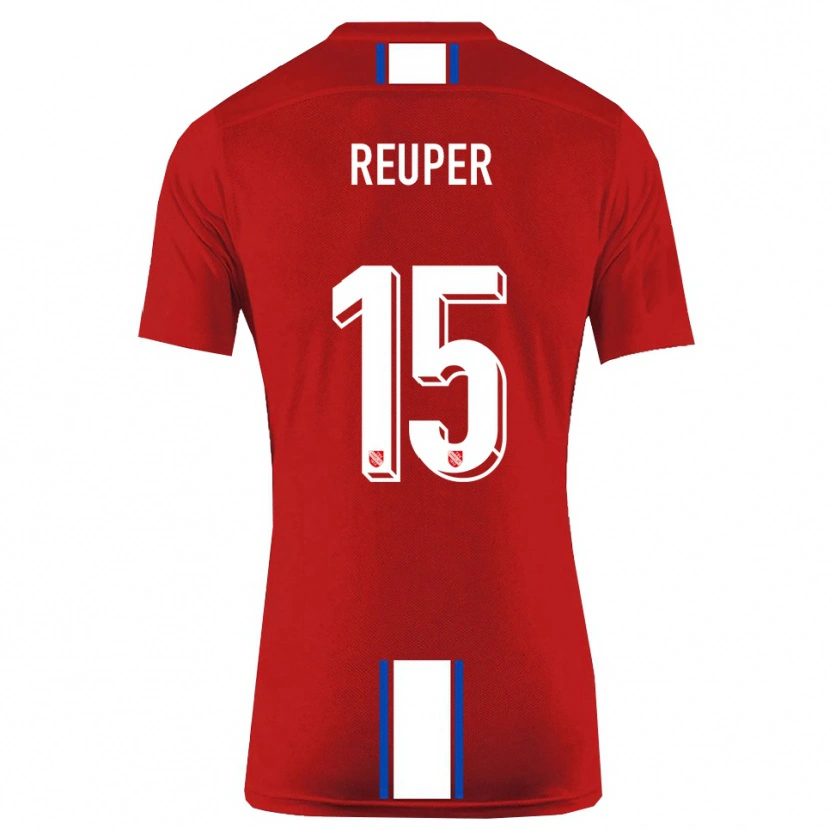 Danxen Homme Maillot Tim Reuper #15 Rouge Blanc Tenues Domicile 2025/26 T-Shirt