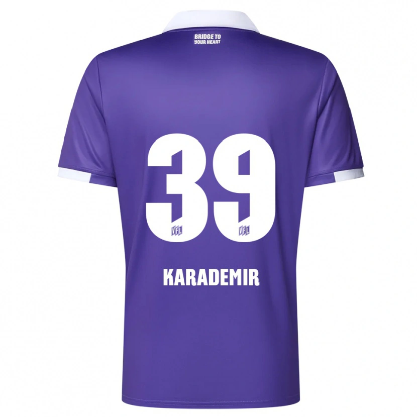 Danxen Homme Maillot Yiğit Karademir #39 Violet Blanc Tenues Domicile 2025/26 T-Shirt