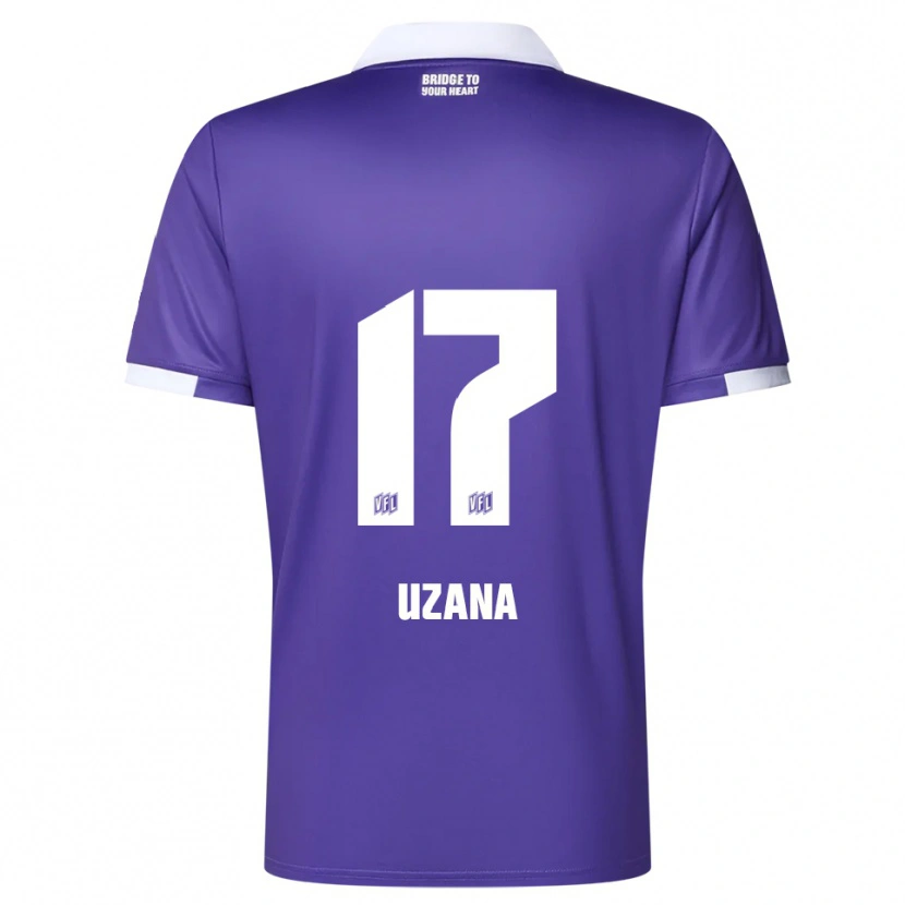 Danxen Homme Maillot Sebastian Uzana #17 Violet Blanc Tenues Domicile 2025/26 T-Shirt