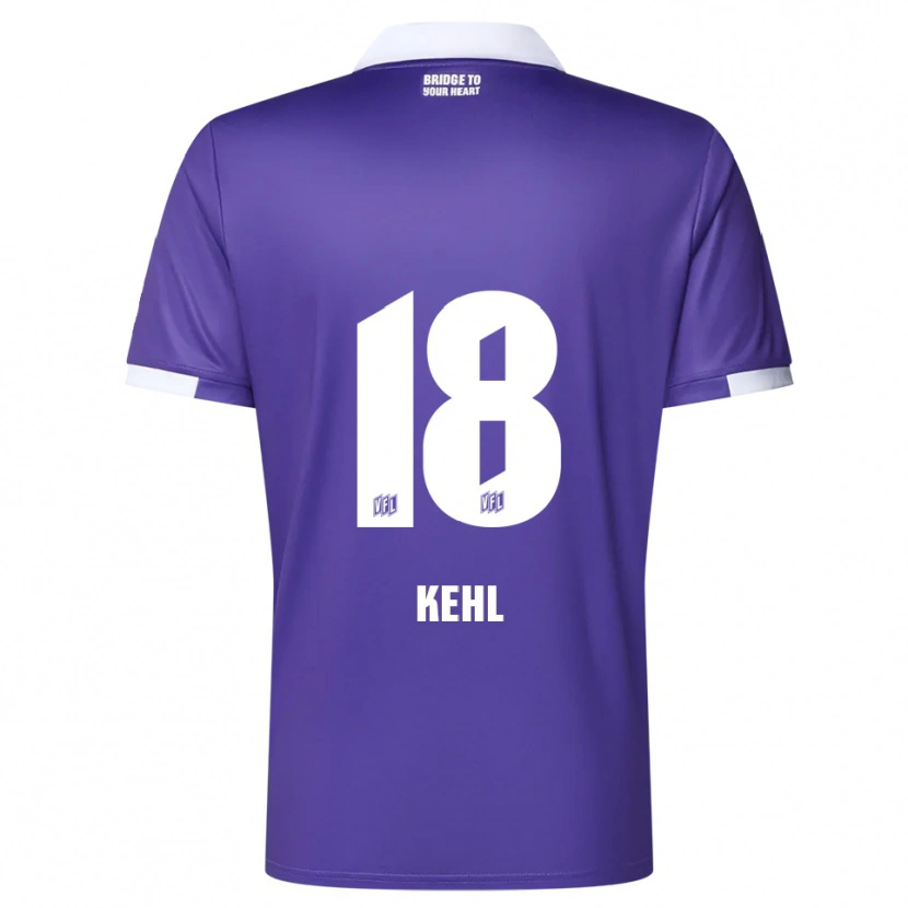 Danxen Homme Maillot Lars Kehl #18 Violet Blanc Tenues Domicile 2025/26 T-Shirt