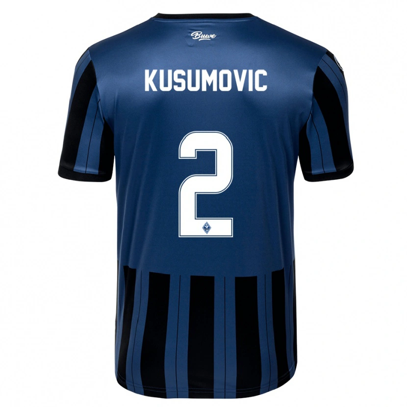 Danxen Homme Maillot Sami Kusumovic #2 Bleu Gris Noir Tenues Domicile 2025/26 T-Shirt