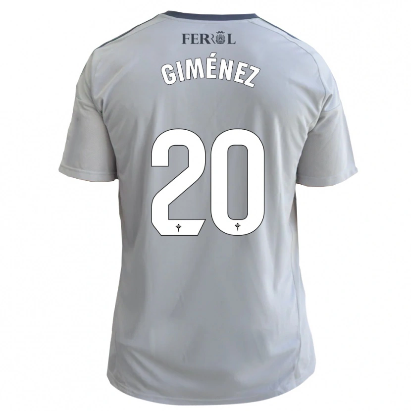 Danxen Homme Maillot Álvaro Giménez #20 Gris Argent Tenues Extérieur 2025/26 T-Shirt