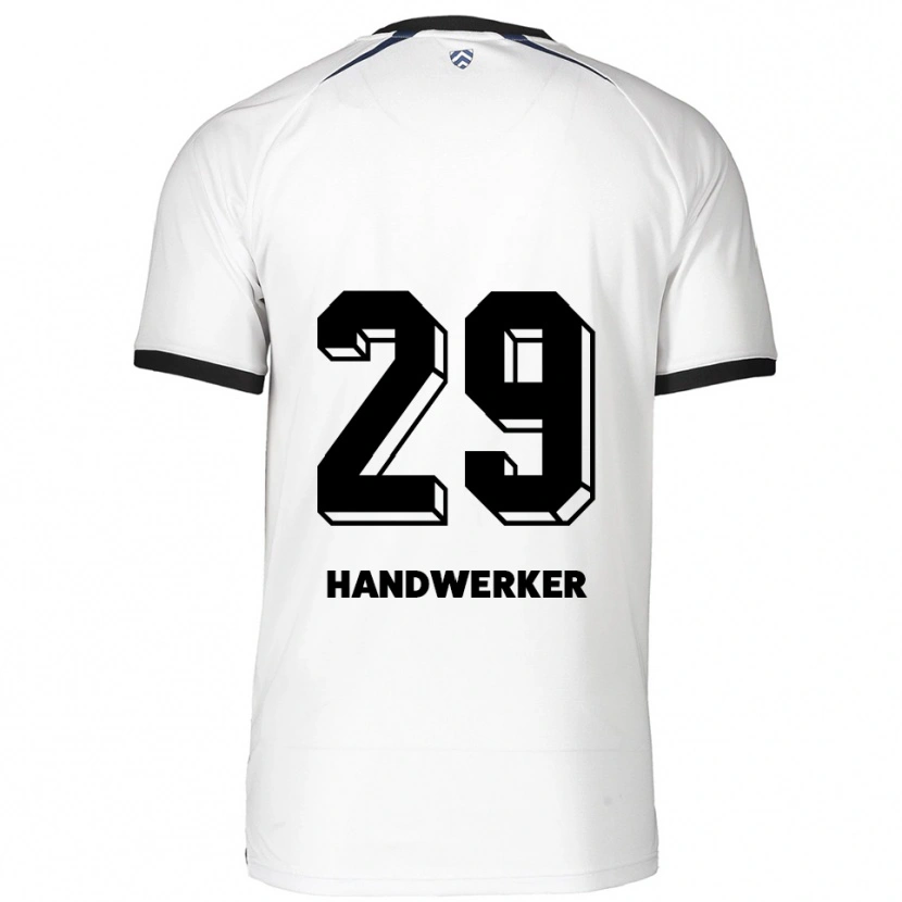 Danxen Homme Maillot Tim Handwerker #29 Blanc Noir Tenues Extérieur 2025/26 T-Shirt