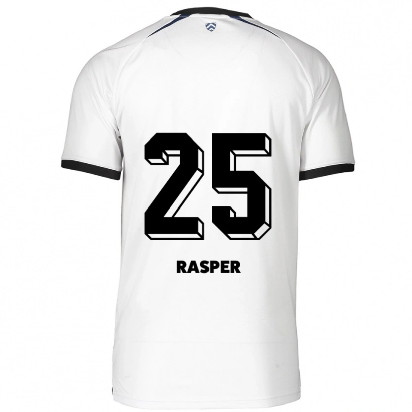 Danxen Homme Maillot Christopher Rasper #25 Blanc Noir Tenues Extérieur 2025/26 T-Shirt