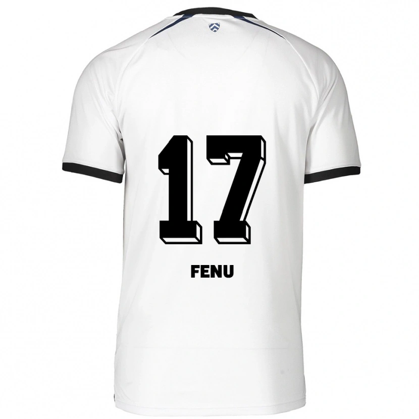 Danxen Homme Maillot Inci Fenu #17 Blanc Noir Tenues Extérieur 2025/26 T-Shirt