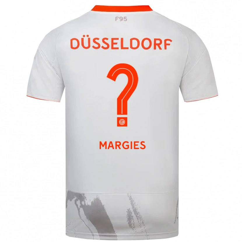Danxen Homme Maillot Carlotta Margies #0 Blanc Doréange Tenues Extérieur 2025/26 T-Shirt
