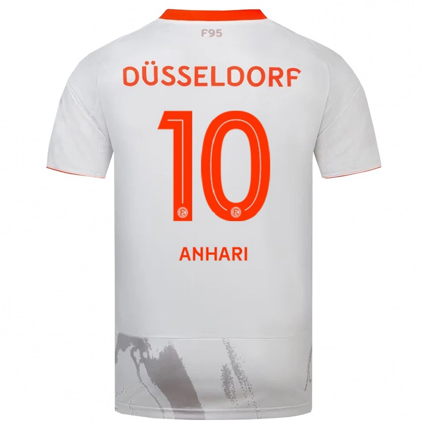 Danxen Homme Maillot Hamza Anhari #10 Blanc Doréange Tenues Extérieur 2025/26 T-Shirt