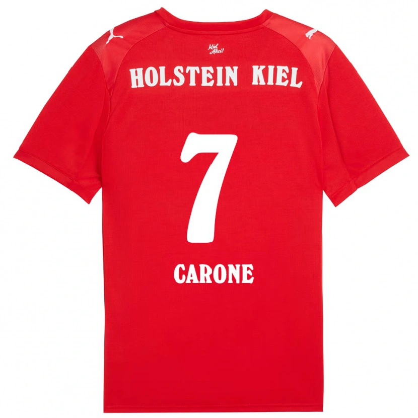Danxen Homme Maillot Sammy Carone #7 Rouge Bleu Tenues Extérieur 2025/26 T-Shirt
