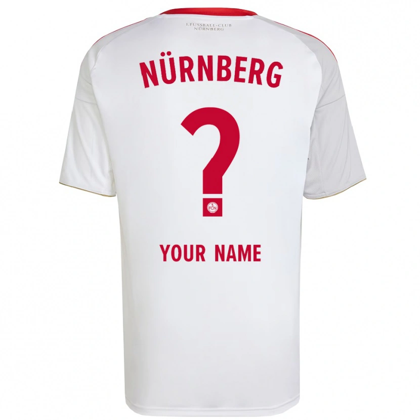 Danxen Homme Maillot Votre Nom #0 Blanc Rouge Tenues Extérieur 2025/26 T-Shirt