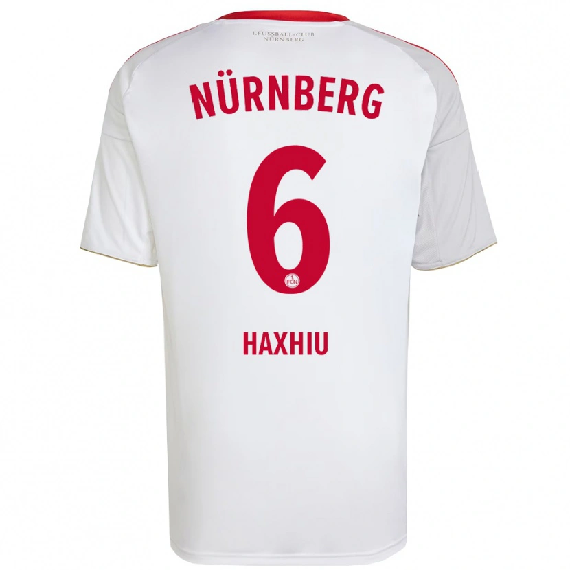 Danxen Homme Maillot Lion Haxhiu #6 Blanc Rouge Tenues Extérieur 2025/26 T-Shirt