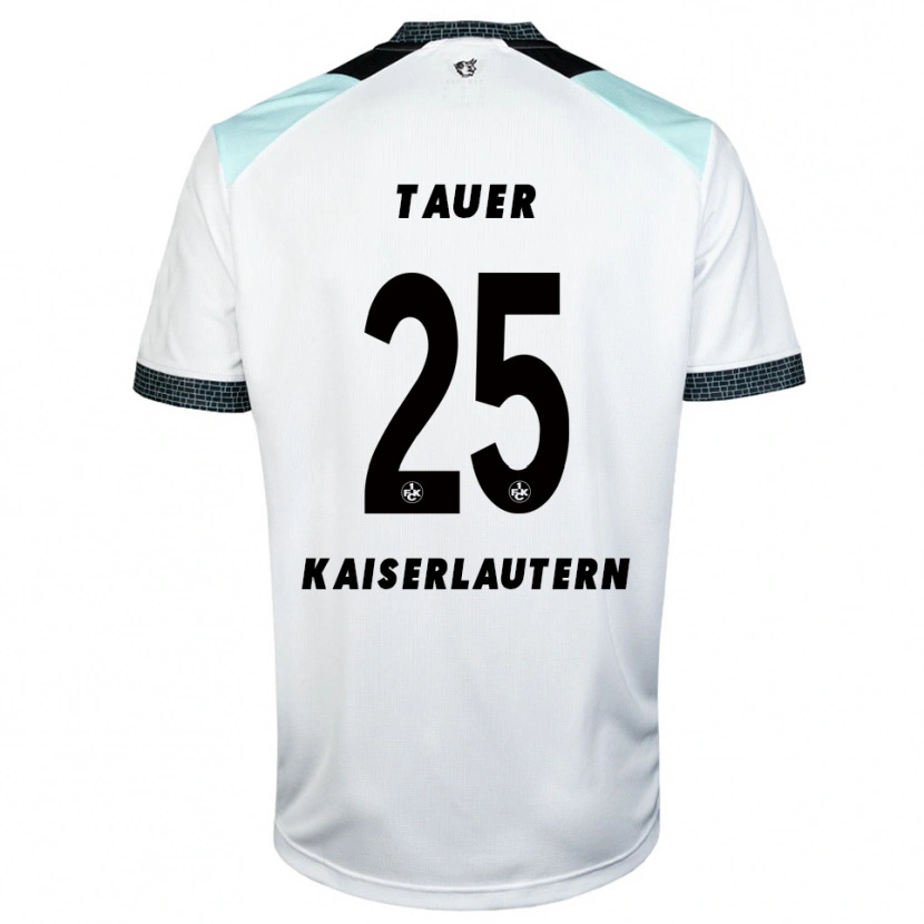 Danxen Homme Maillot Luca Tauer #25 Blanc Noir Tenues Extérieur 2025/26 T-Shirt