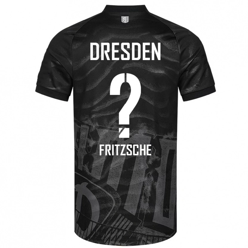 Danxen Homme Maillot Sarah Fritzsche #0 Noir Gris Tenues Extérieur 2025/26 T-Shirt