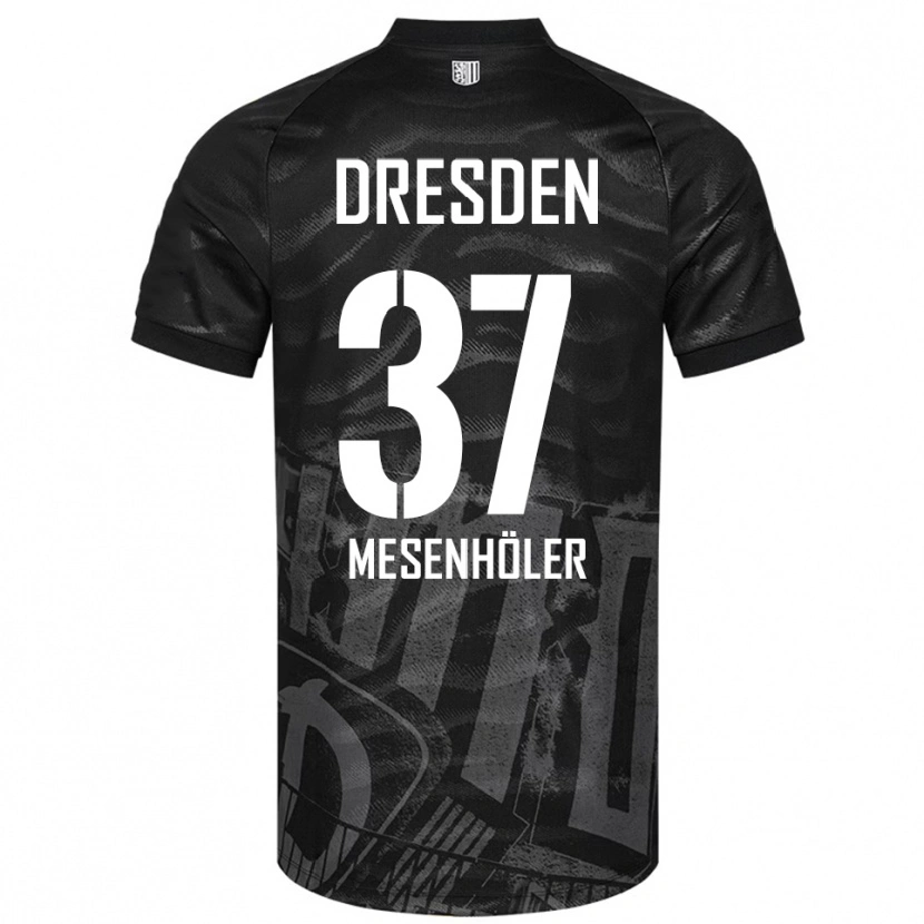 Danxen Homme Maillot Daniel Mesenhöler #37 Noir Gris Tenues Extérieur 2025/26 T-Shirt