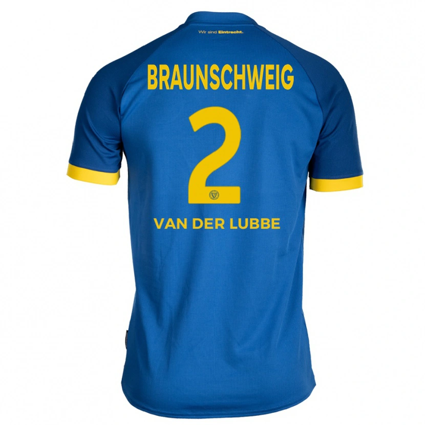 Danxen Homme Maillot Enrique Van Der Lubbe #2 Bleu Royal Jaune Tenues Extérieur 2025/26 T-Shirt
