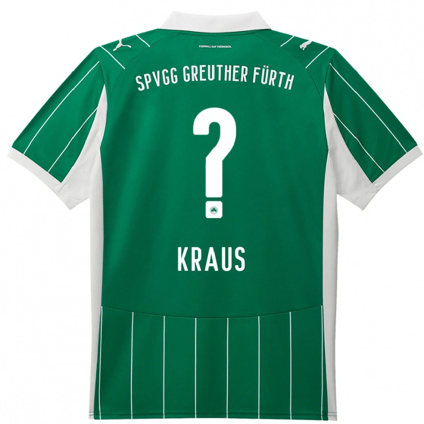 Danxen Homme Maillot Scarlett Kraus #0 Vert Blanc Tenues Extérieur 2025/26 T-Shirt