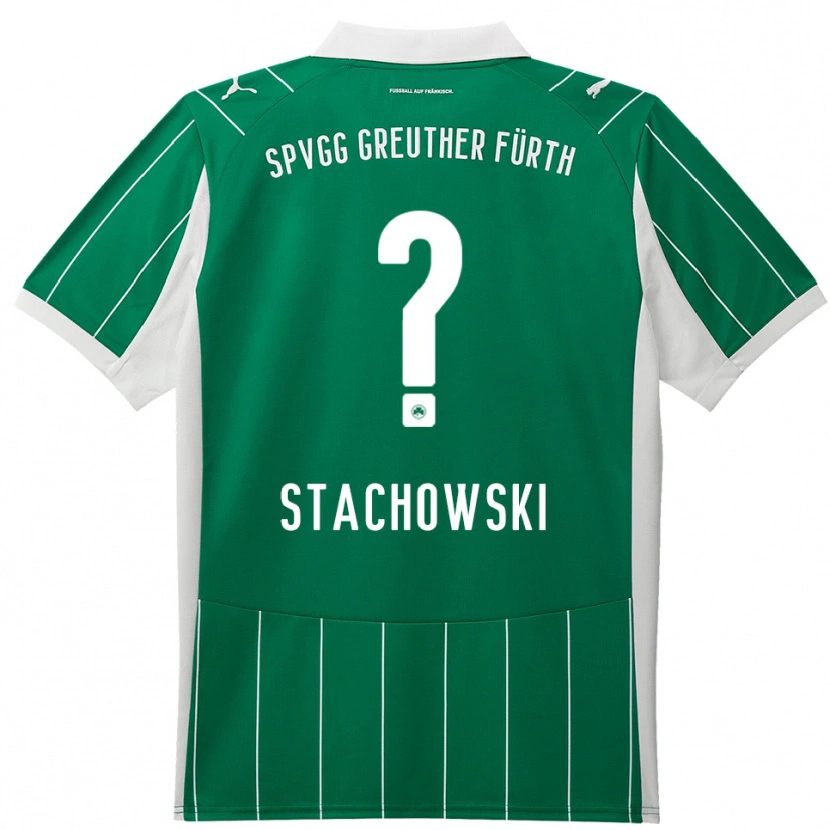 Danxen Homme Maillot Lara Stachowski #0 Vert Blanc Tenues Extérieur 2025/26 T-Shirt