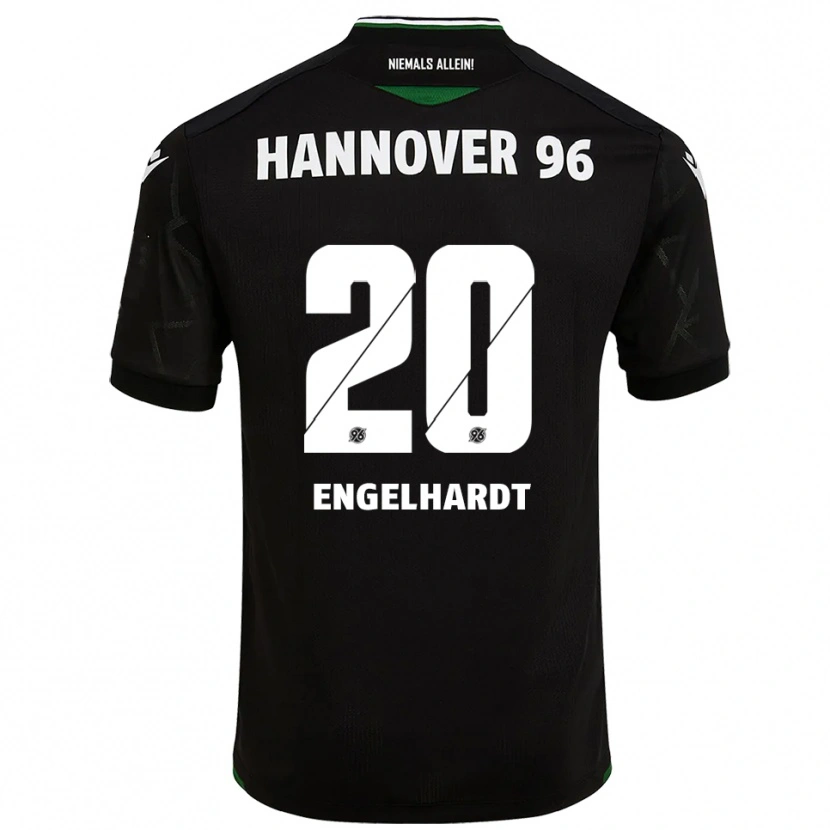 Danxen Homme Maillot Saskia Engelhardt #20 Noir Vert Tenues Extérieur 2025/26 T-Shirt