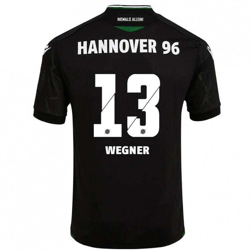 Danxen Homme Maillot Ole Wegner #13 Noir Vert Tenues Extérieur 2025/26 T-Shirt