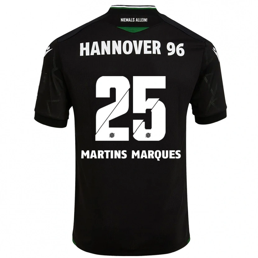 Danxen Homme Maillot Rafael Martins Marques #25 Noir Vert Tenues Extérieur 2025/26 T-Shirt