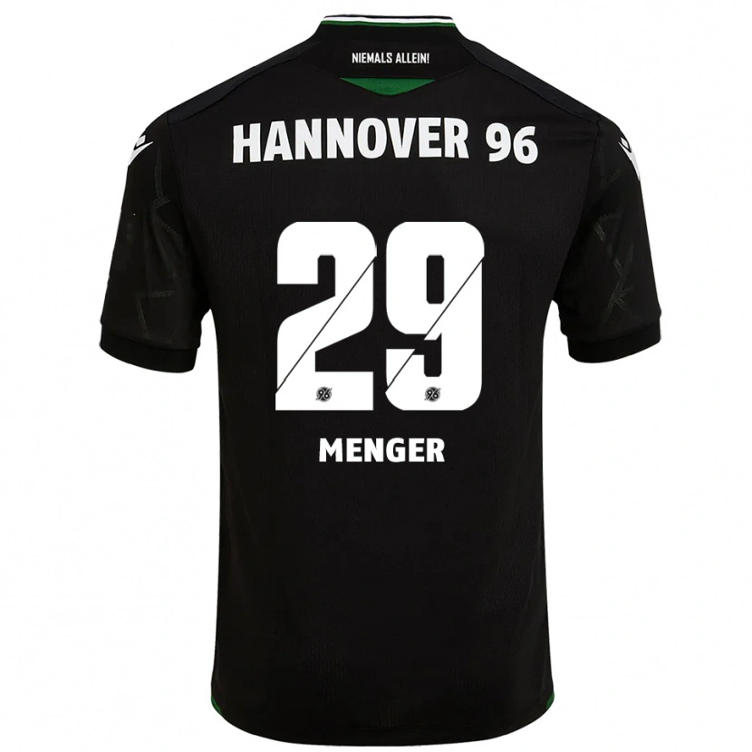 Danxen Homme Maillot Jana Menger #29 Noir Vert Tenues Extérieur 2025/26 T-Shirt
