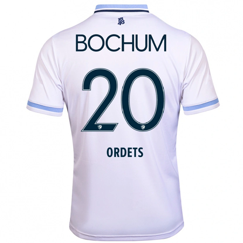 Danxen Homme Maillot Ivan Ordets #20 Blanc Bleu Ciel Tenues Extérieur 2025/26 T-Shirt