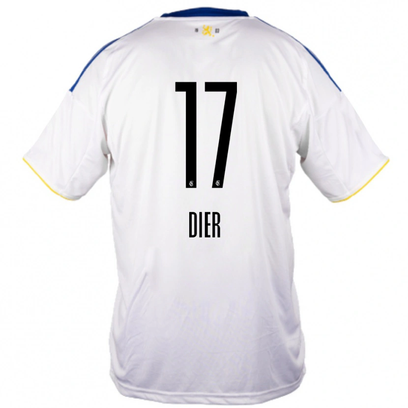 Danxen Homme Maillot Lucas Dier #17 Blanc Bleu Jaune Tenues Extérieur 2025/26 T-Shirt