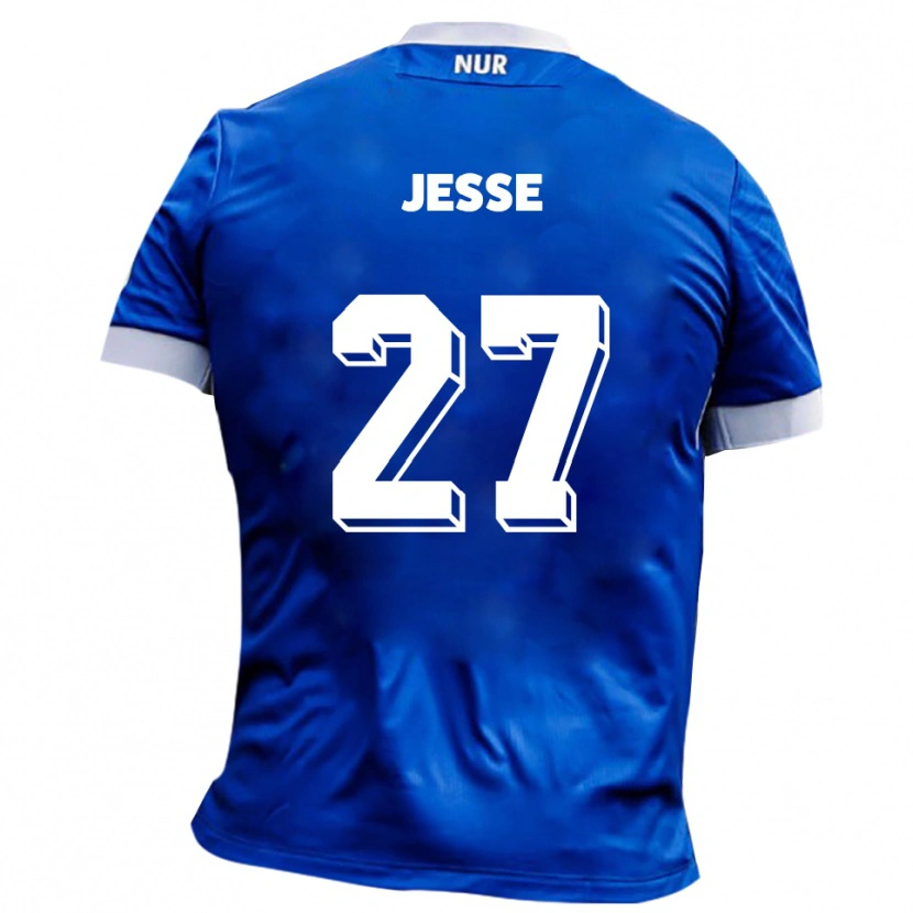 Danxen Homme Maillot Karl Jesse #27 Bleu Blanc Tenues Extérieur 2025/26 T-Shirt