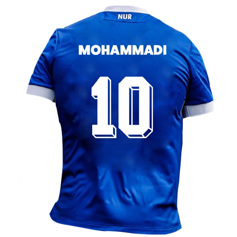 Danxen Homme Maillot Soleyman Mohammadi #10 Bleu Blanc Tenues Extérieur 2025/26 T-Shirt