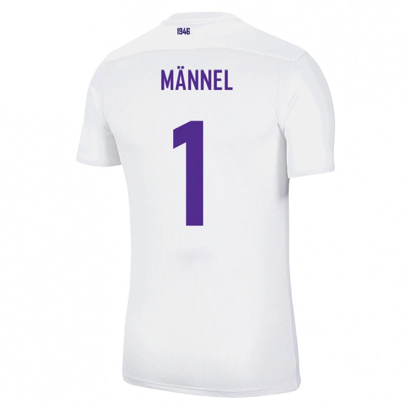 Danxen Homme Maillot Martin Männel #1 Blanc Vert Tenues Extérieur 2025/26 T-Shirt