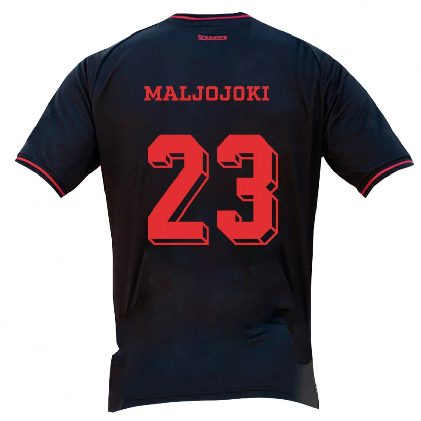 Danxen Homme Maillot Jasper Maljojoki #23 Noir Rouge Blanc Tenues Extérieur 2025/26 T-Shirt