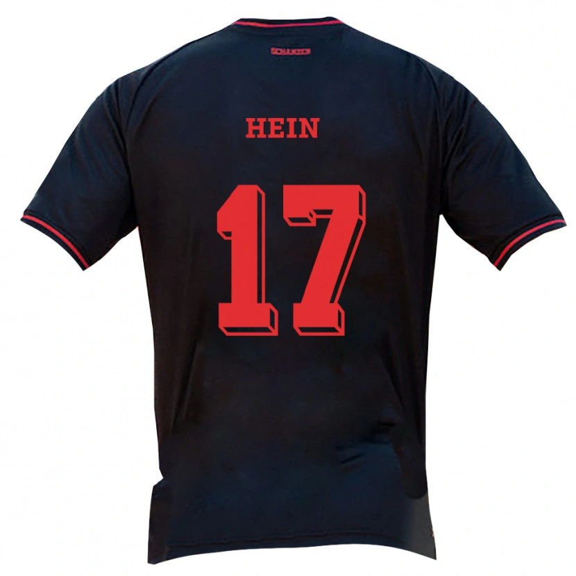 Danxen Homme Maillot Leonie Hein #17 Noir Rouge Blanc Tenues Extérieur 2025/26 T-Shirt