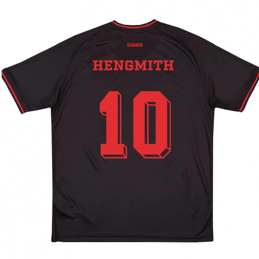 Danxen Homme Maillot Timo Hengmith #10 Noir Rouge Blanc Tenues Extérieur 2025/26 T-Shirt
