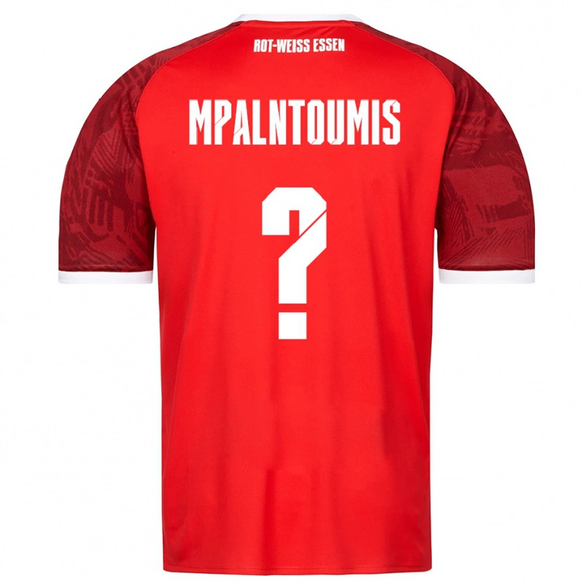 Danxen Homme Maillot Ilias Mpalntoumis #0 Rouge Bourgogne Blanc Tenues Extérieur 2025/26 T-Shirt