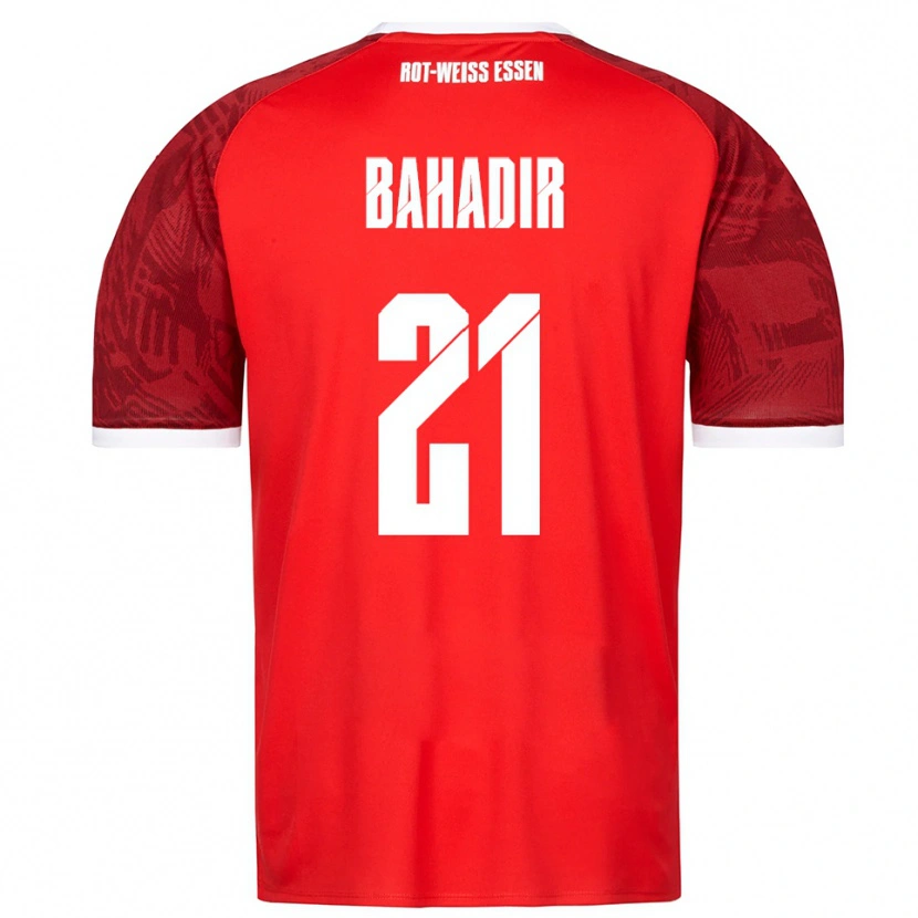 Danxen Homme Maillot Burak Bahadir #21 Rouge Bourgogne Blanc Tenues Extérieur 2025/26 T-Shirt