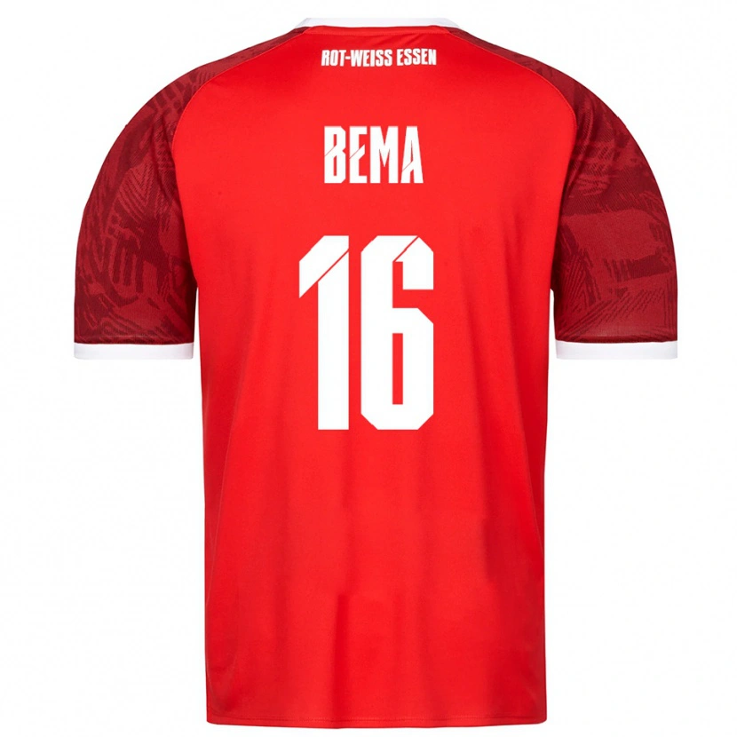 Danxen Homme Maillot Joel Bema #16 Rouge Bourgogne Blanc Tenues Extérieur 2025/26 T-Shirt