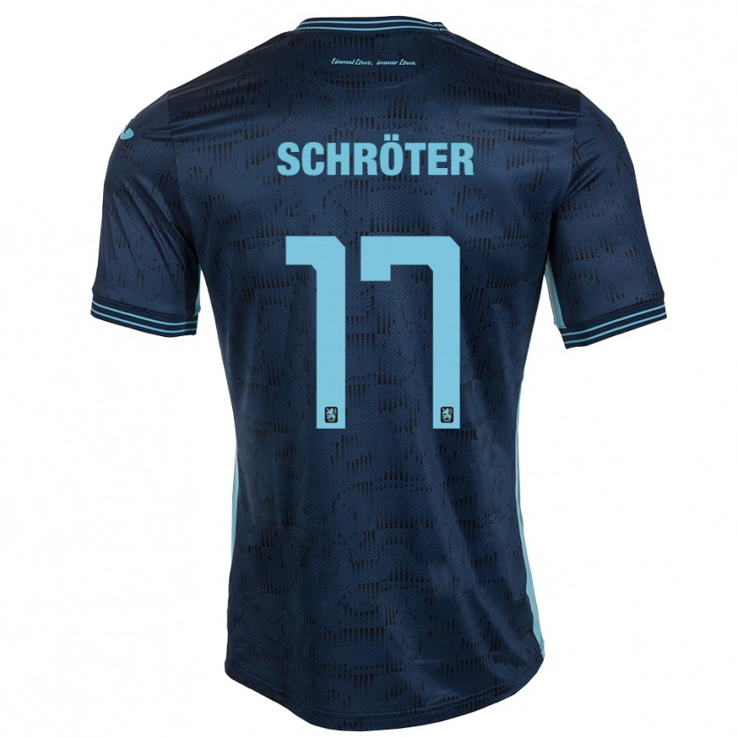 Danxen Homme Maillot Morris Schröter #17 Bleu Royal Tenues Extérieur 2025/26 T-Shirt