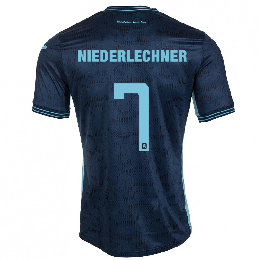 Danxen Homme Maillot Florian Niederlechner #7 Bleu Royal Tenues Extérieur 2025/26 T-Shirt