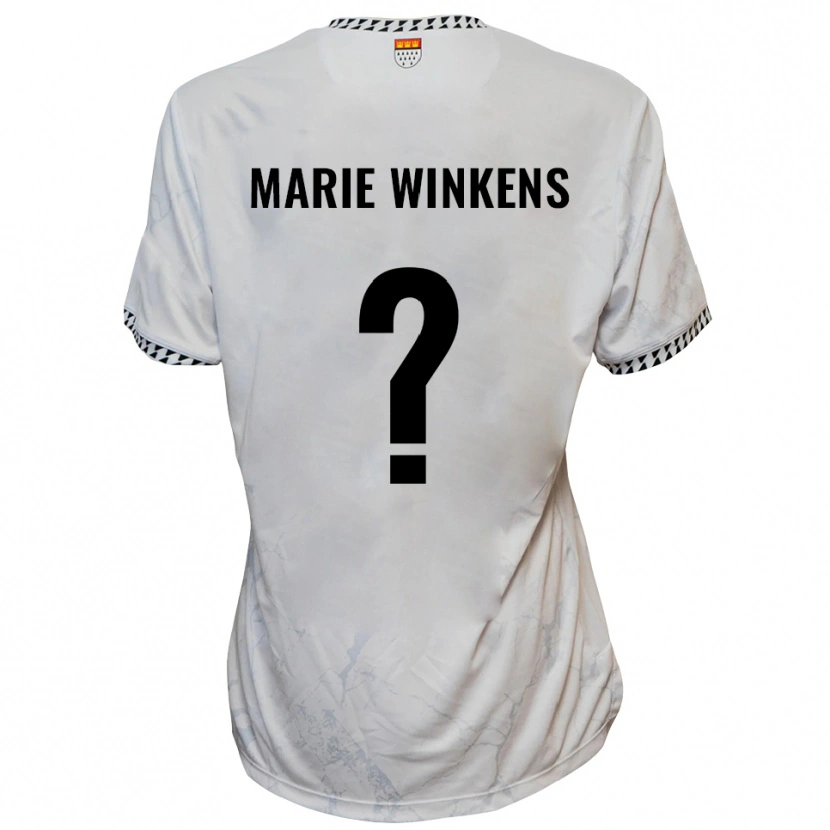 Danxen Homme Maillot Joelina Marie Winkens #0 Blanc Noir Tenues Extérieur 2025/26 T-Shirt